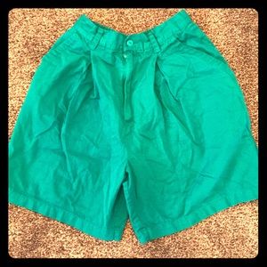 Teal Vintage Deep-pocketed Shorts
